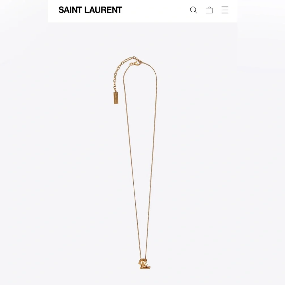 YSL Cassandre Twist Pendant Necklace - Picture 2 of 8